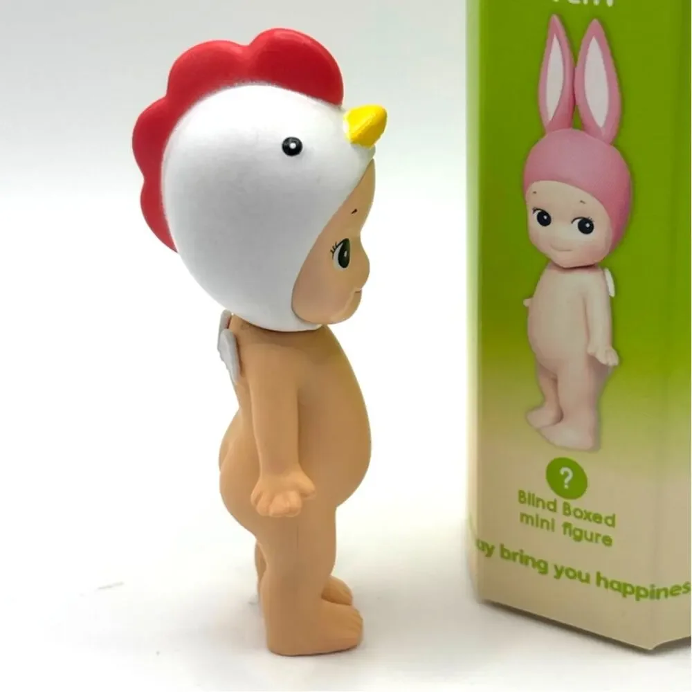 New Kawaii Cupid Angel Mini Figure in Cockerel Bird Costume, Cute Toy, Gift